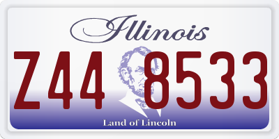 IL license plate Z448533