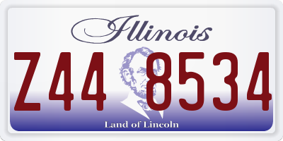 IL license plate Z448534
