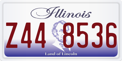 IL license plate Z448536