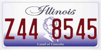 IL license plate Z448545
