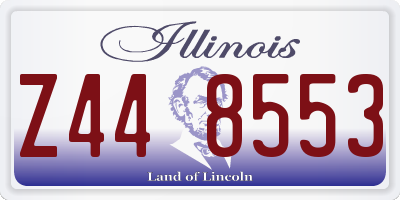 IL license plate Z448553