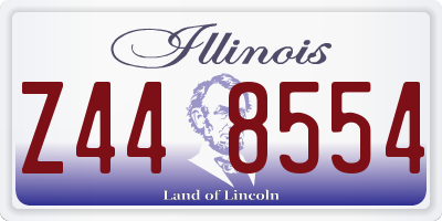 IL license plate Z448554