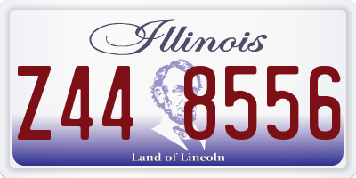 IL license plate Z448556
