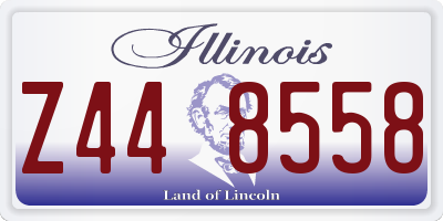 IL license plate Z448558