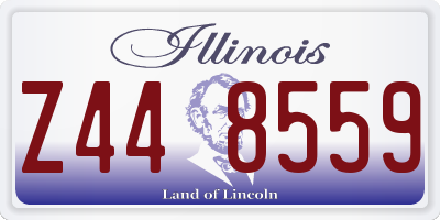 IL license plate Z448559