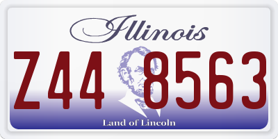 IL license plate Z448563