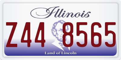 IL license plate Z448565