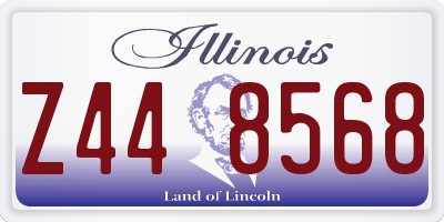 IL license plate Z448568