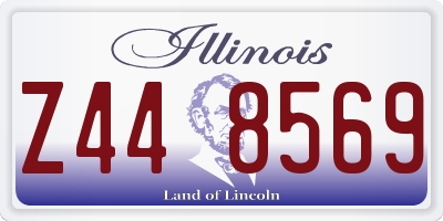 IL license plate Z448569