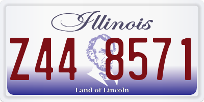 IL license plate Z448571