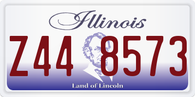 IL license plate Z448573