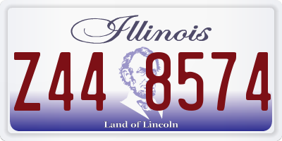 IL license plate Z448574