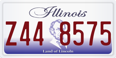 IL license plate Z448575