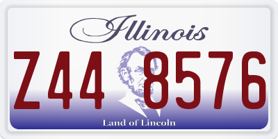 IL license plate Z448576