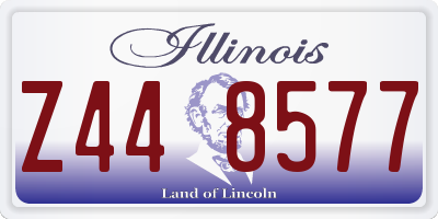 IL license plate Z448577