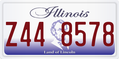 IL license plate Z448578