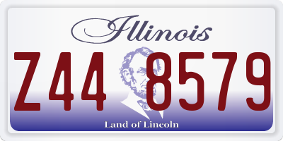 IL license plate Z448579