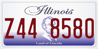 IL license plate Z448580