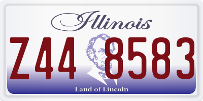 IL license plate Z448583