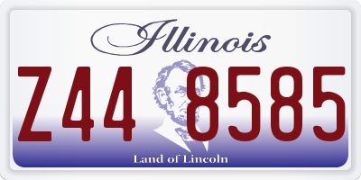 IL license plate Z448585
