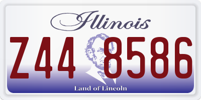 IL license plate Z448586