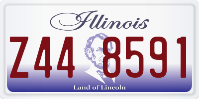 IL license plate Z448591