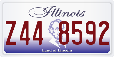 IL license plate Z448592