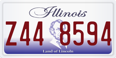 IL license plate Z448594