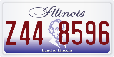 IL license plate Z448596