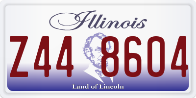 IL license plate Z448604