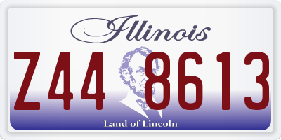IL license plate Z448613