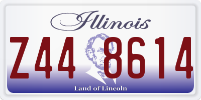 IL license plate Z448614