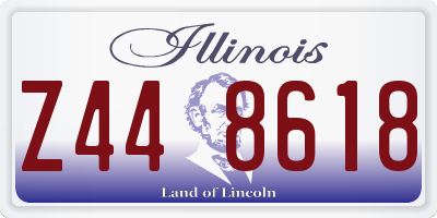 IL license plate Z448618