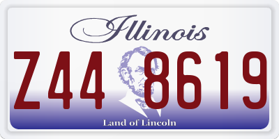 IL license plate Z448619