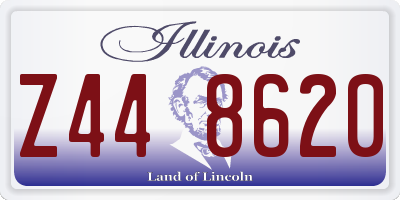 IL license plate Z448620