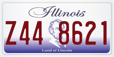 IL license plate Z448621