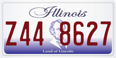 IL license plate Z448627