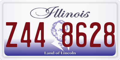 IL license plate Z448628