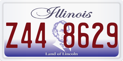 IL license plate Z448629
