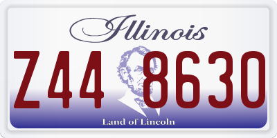 IL license plate Z448630