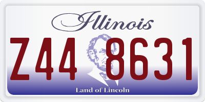 IL license plate Z448631