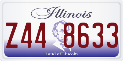 IL license plate Z448633