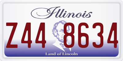 IL license plate Z448634