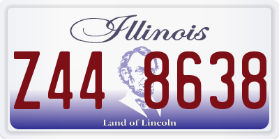 IL license plate Z448638