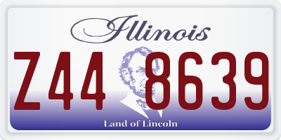 IL license plate Z448639