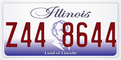 IL license plate Z448644