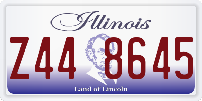 IL license plate Z448645