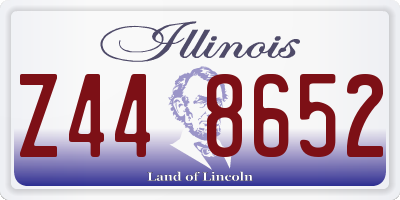 IL license plate Z448652
