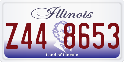 IL license plate Z448653