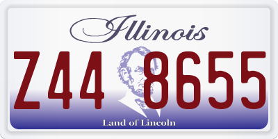 IL license plate Z448655